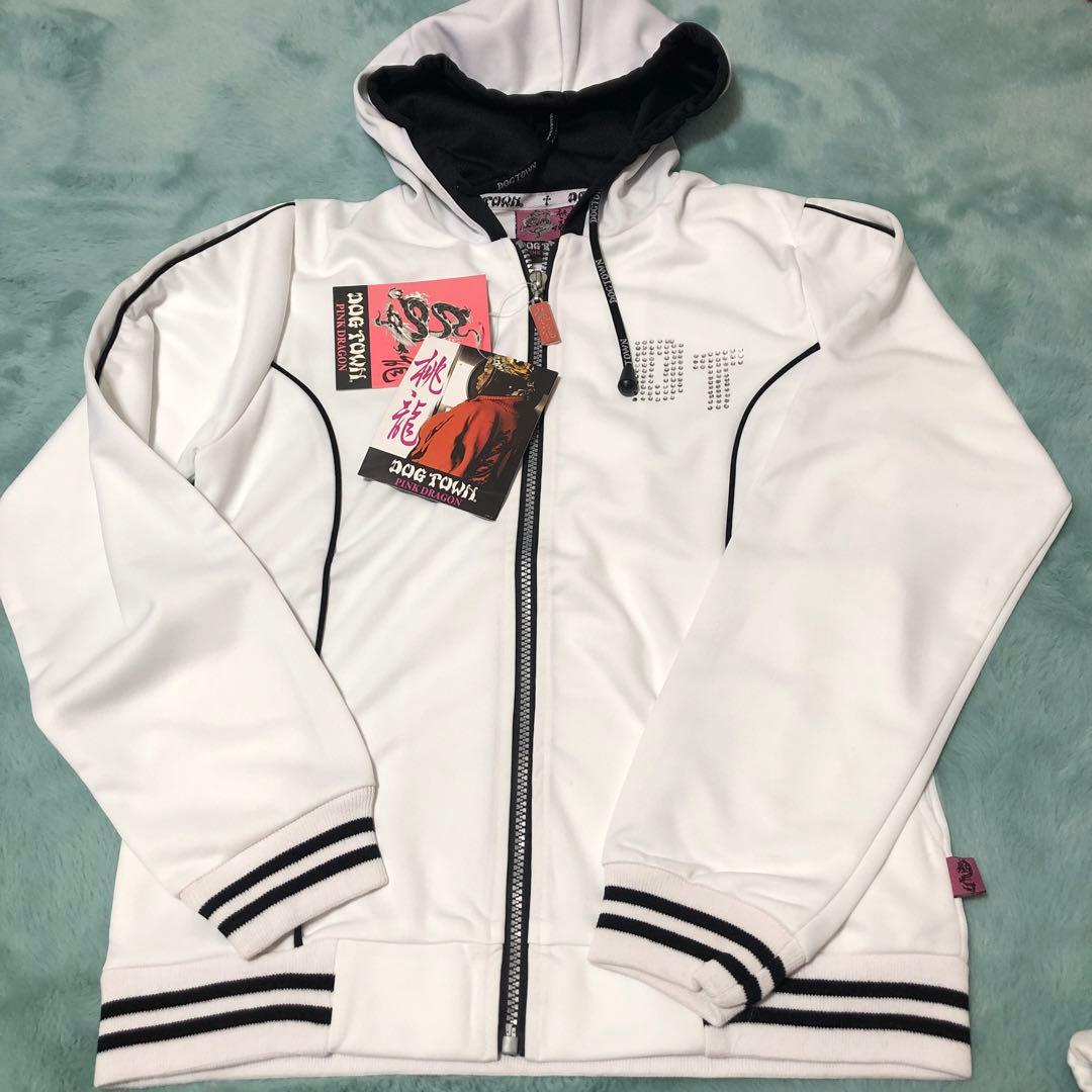 ドッグタウン 桃龍 ピンクドラゴン セットアップ ホワイト ジャージ