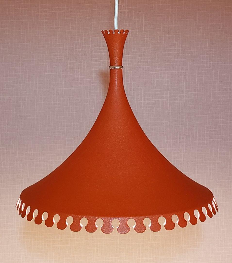 昭和レトロ ペンダントライト 当時物 ナショナル オレンジ - メルカリ