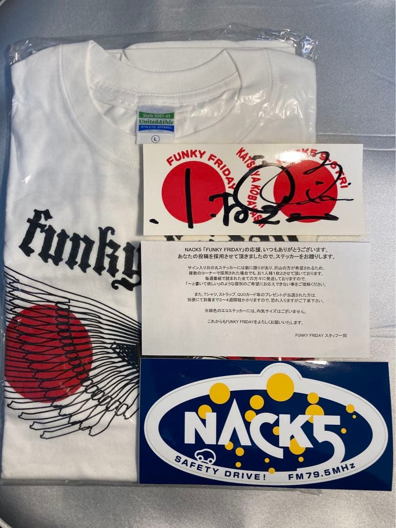 NACK5 FUNKY FRIDAY ファンキーフライデー Tシャツ 日の丸 タレント