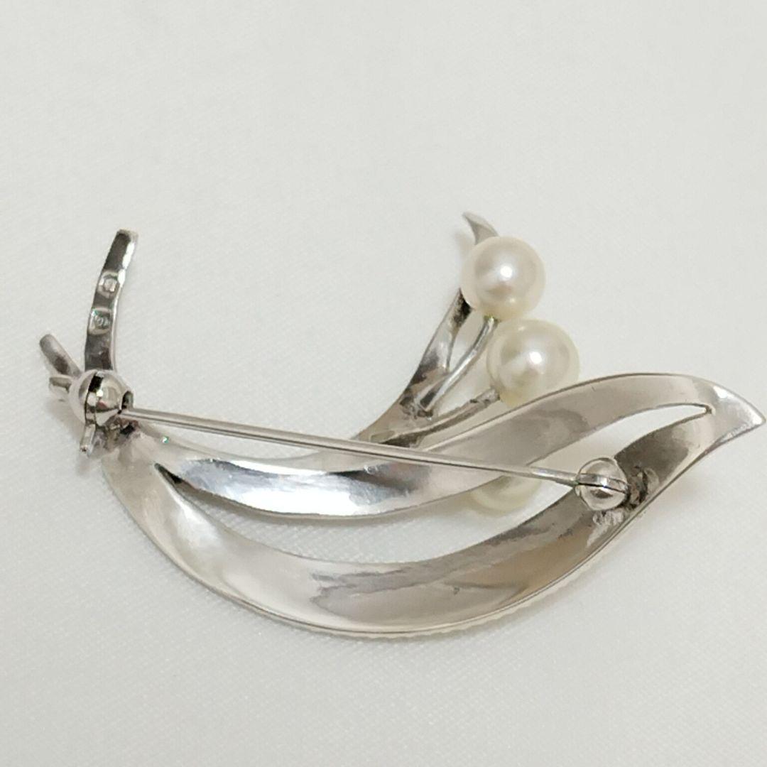 MIKIMOTO ミキモト パール シルバーブローチ