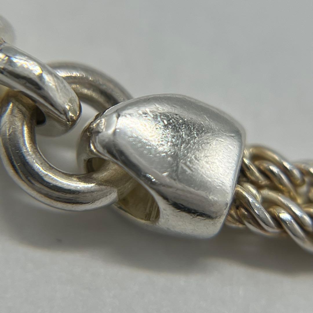 ティファニー TIFFANY ダブルロープセンターノット ブレスレットSV925