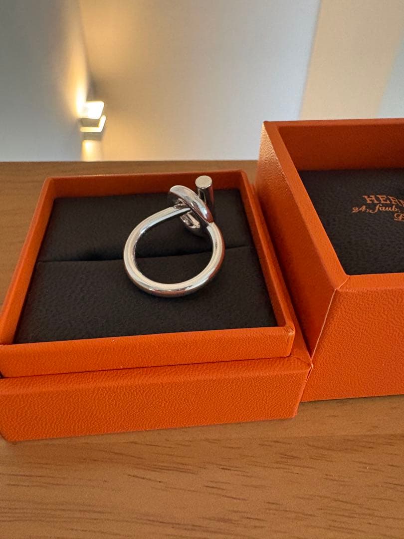 HERMES シルバーリング エシャペ　MM#56