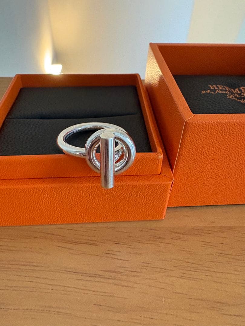 HERMES シルバーリング エシャペ　MM#56