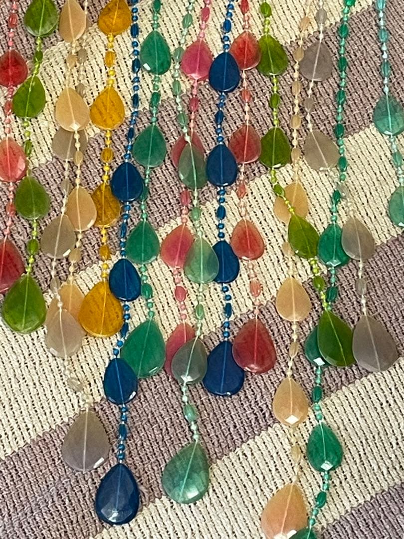 昭和レトロ プラスチックのれん 簾 暖簾 レトロポップ 当時物 カラフル