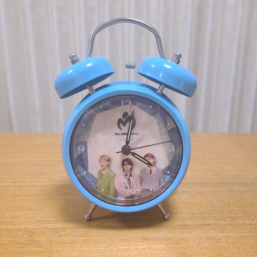 【訳あり】Mrs. GREEN APPLE ボイス入り目覚まし時計 ローソン 新品】ミセスMrs. GREEN APPLE⭐︎ボイス入り目覚まし時計 ローソン