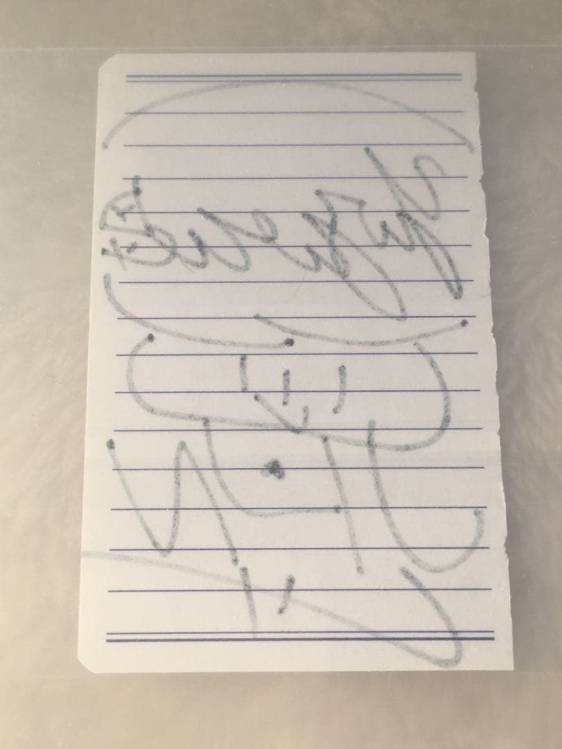 羽生結弦さん　選手時代直筆サイン　超レア！希少！