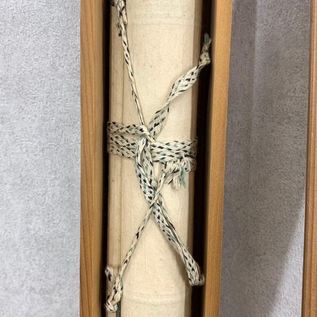 掛軸 春洋 鶏 木箱 花鳥図 親子 3 42 掛け軸 掛軸掛け軸