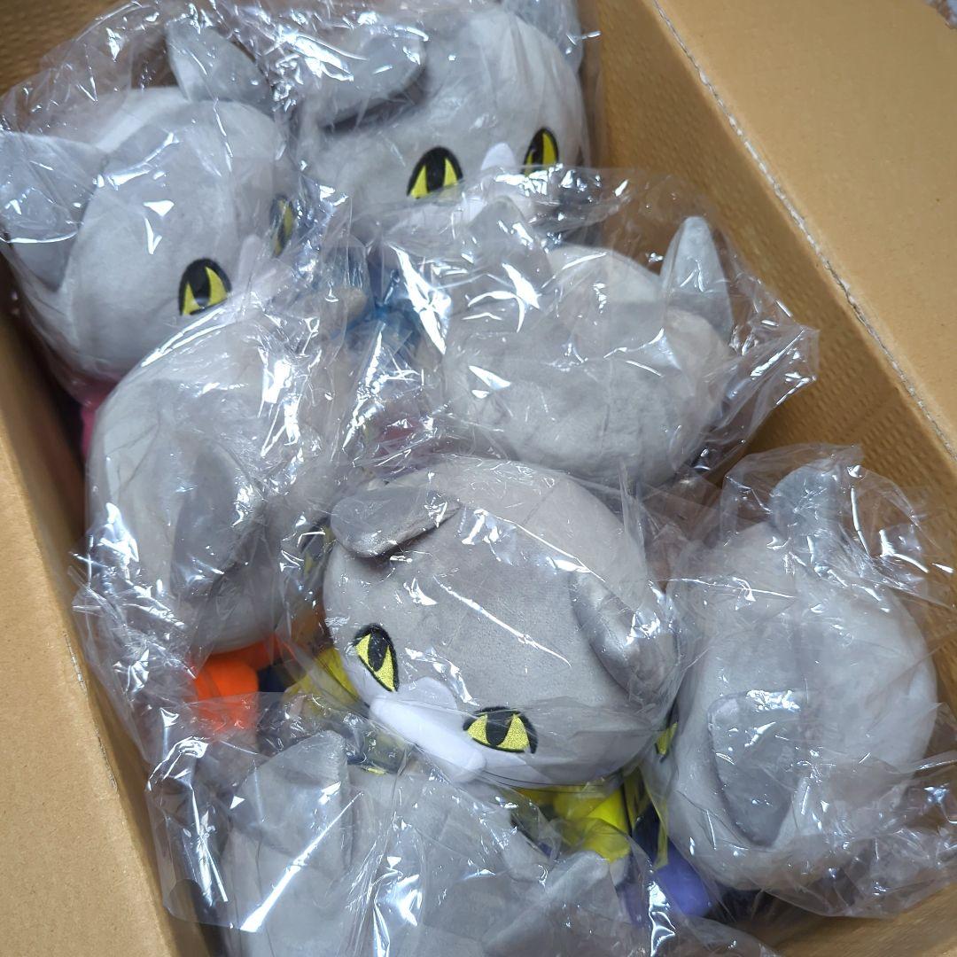 当選品！】仕事猫 おすわりBIGぬいぐるみ レインボーブルゾンver. 7種