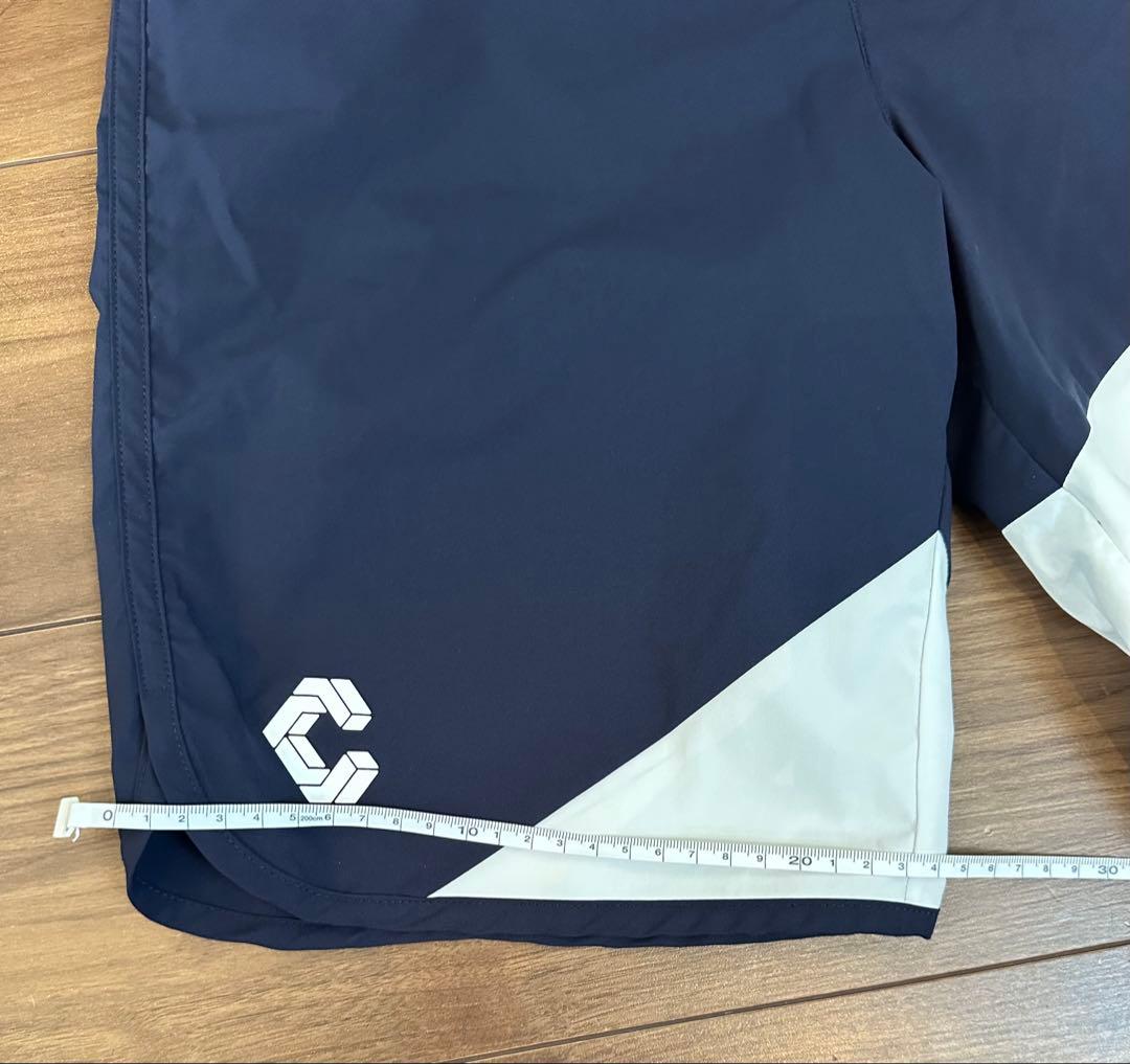 クロノスサーフパンツ ネイビー/レッド カラーブロックサーフパンツ