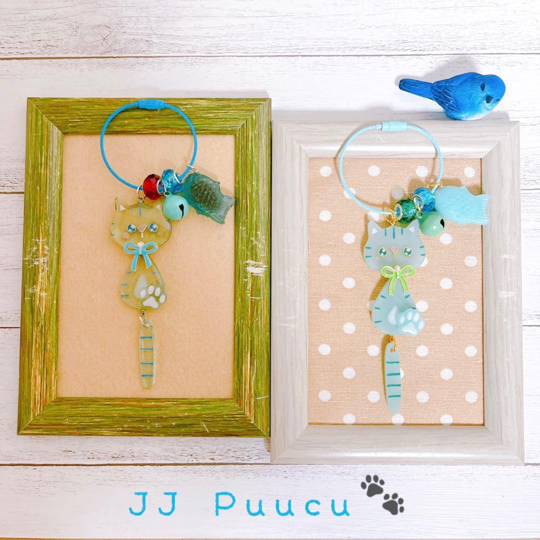 あみぐるみ　おしゃれ大好きペタンコペタうさちゃんリングキーホルダー☺︎他２点