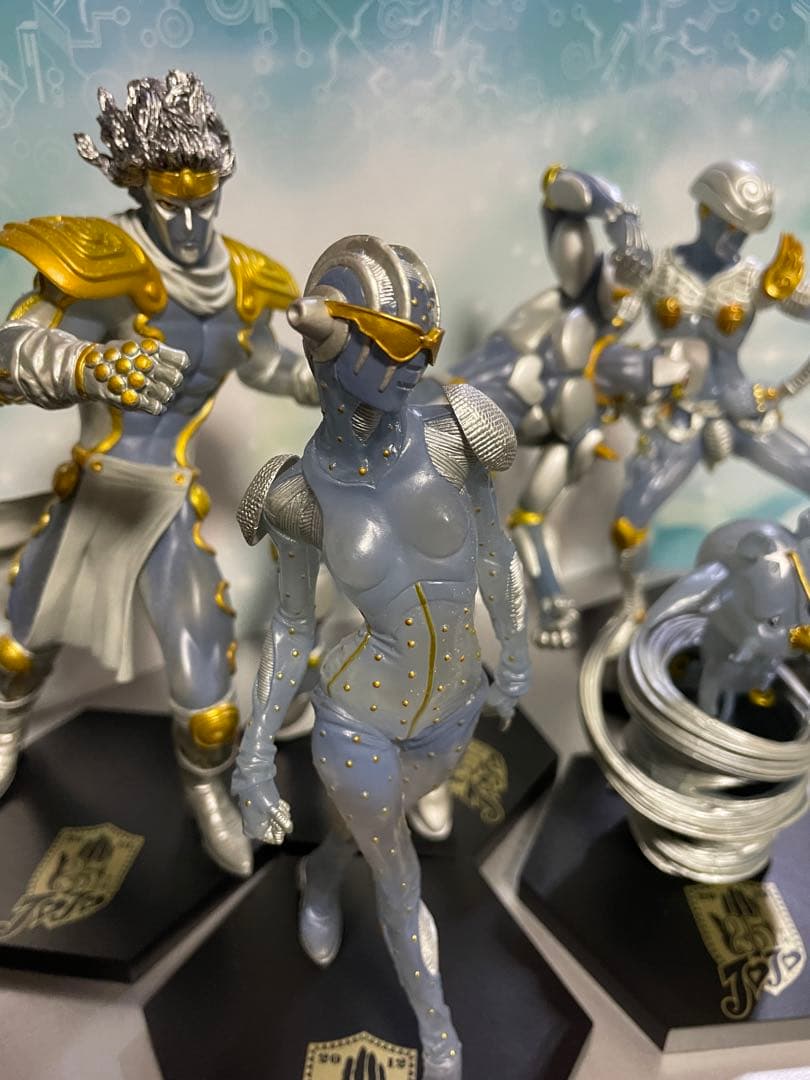 一番くじ　ジョジョ　25周年　ホワイト主人公7体　スタンド5体　計12体