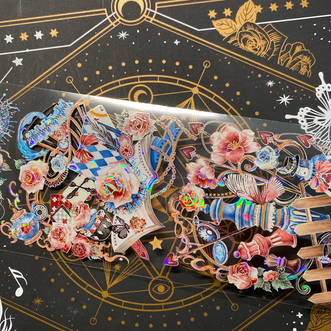 9221】海外 中古巻 貝殻光マスキングテープ アイリス 童話世界 残量多め