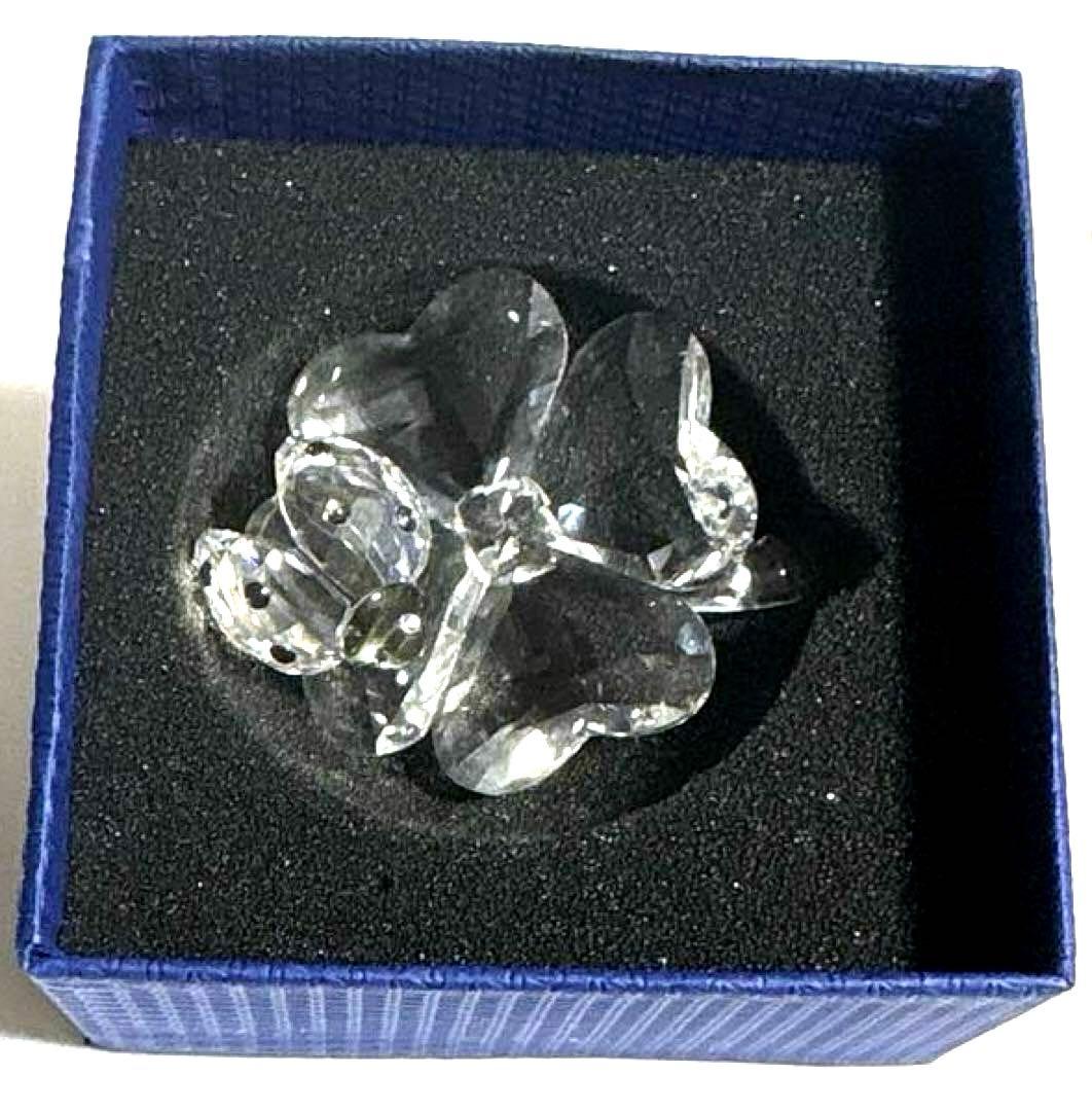 スワロフスキー てんとう虫と四つ葉のクローバー