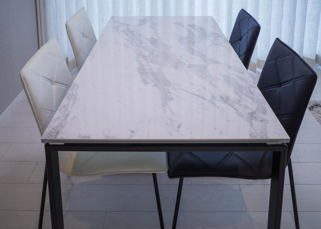 ニトリ セラミック DT135 CR03 ダイニングテーブル