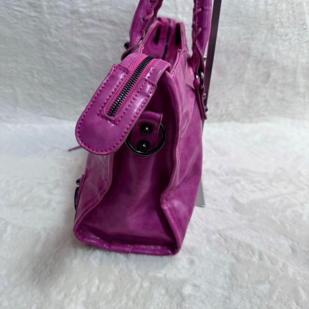 BALENCIAGA シティ city 風　ハンドバッグ　2way ピンク