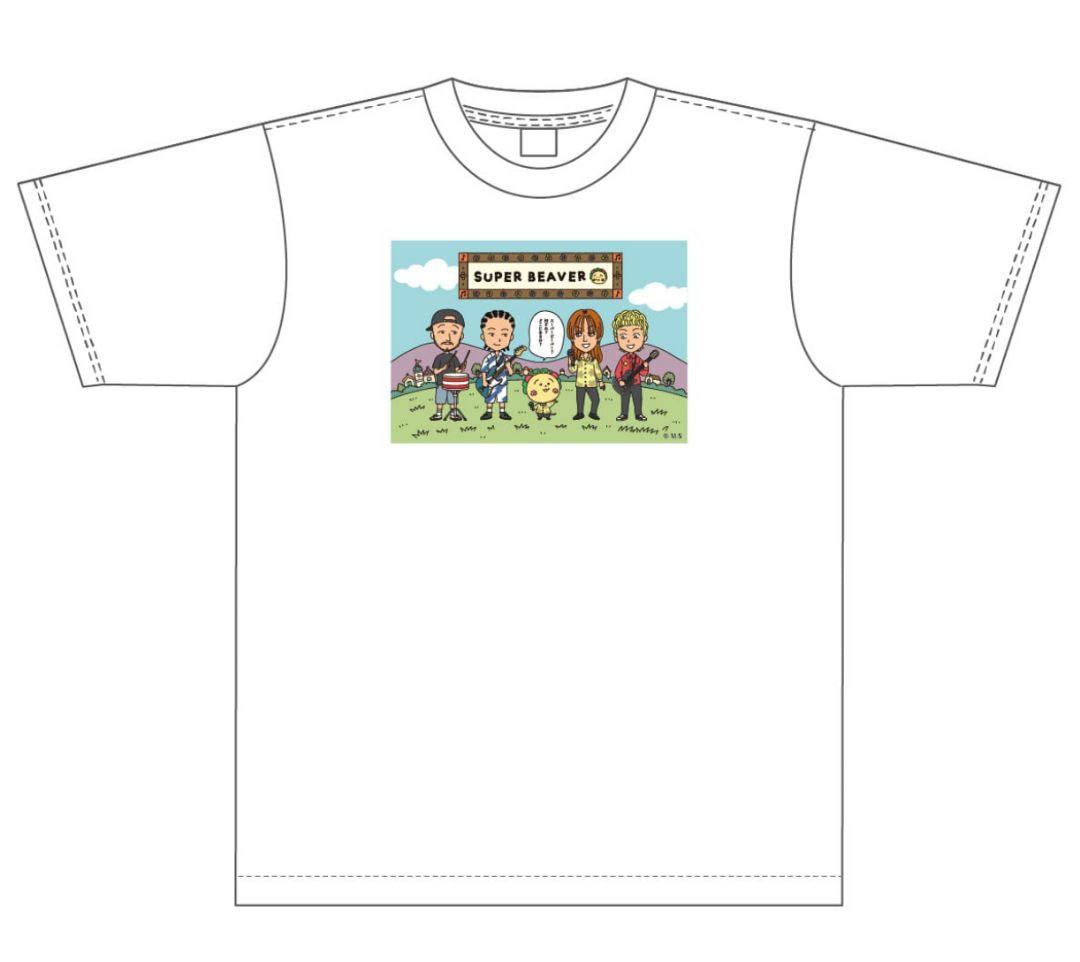 新品/XL/ホワイト】♡スーパービーバー♡コジコジ♡半袖Tシャツ♡コラボ