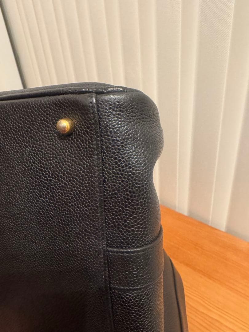 ✴︎美品　CHANEL シャネル ココマーク キャビアスキン ボストンバッグ