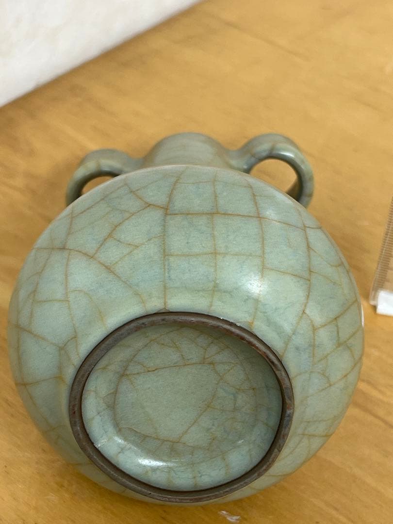 中国宗朝　南宋官窯瓶　唐物古美術　骨董珍品アンティーク　コレクション江戸青磁