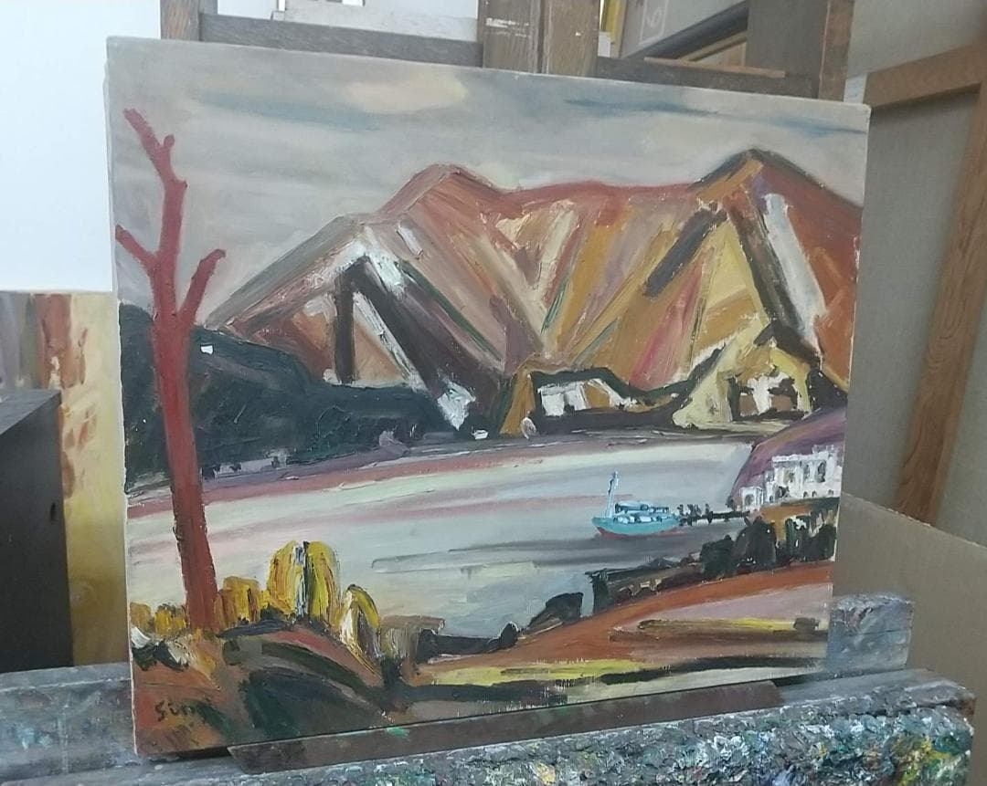 「箱根」'62 油絵 絵画 F10