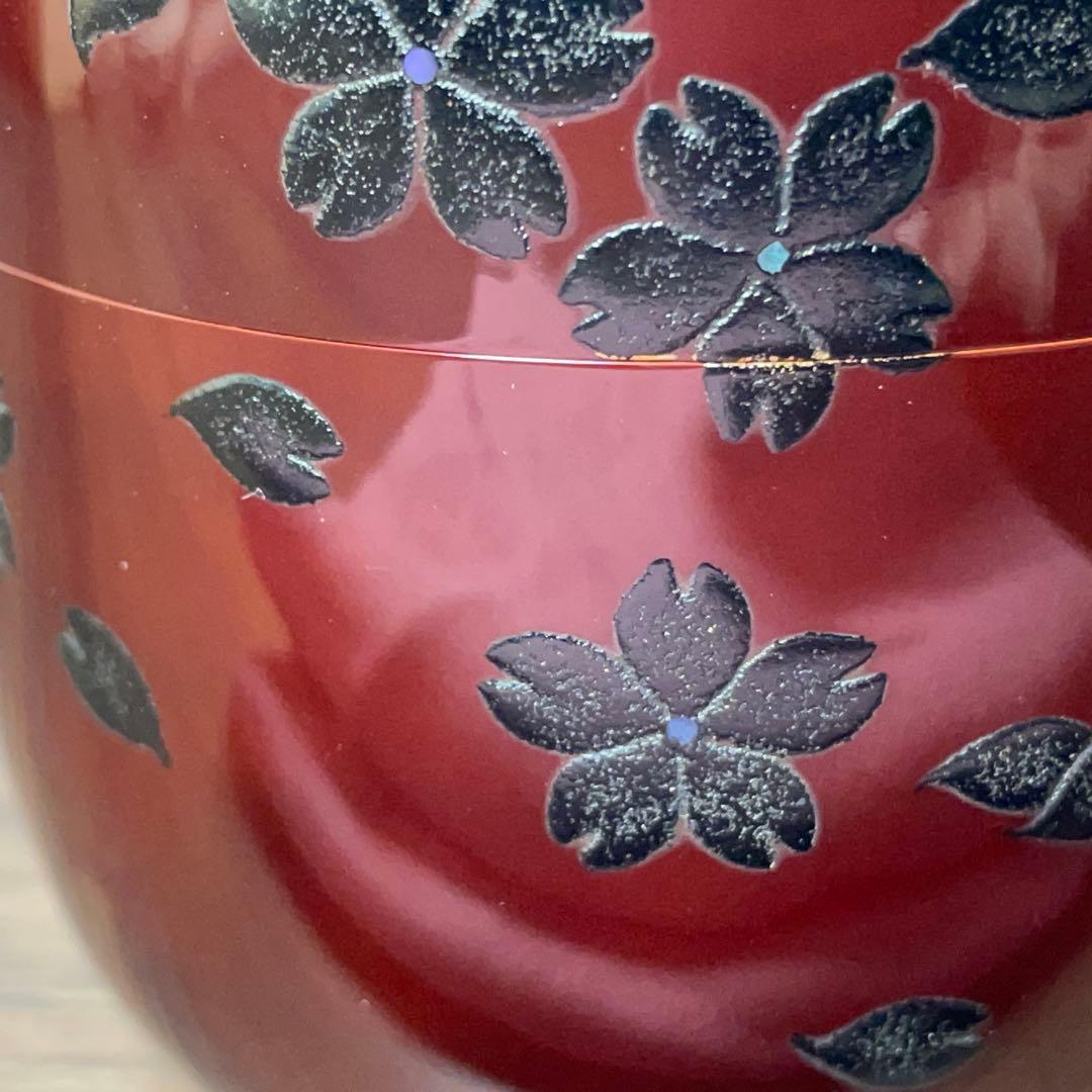 茶道】大棗 夜桜蒔絵 吉田華正