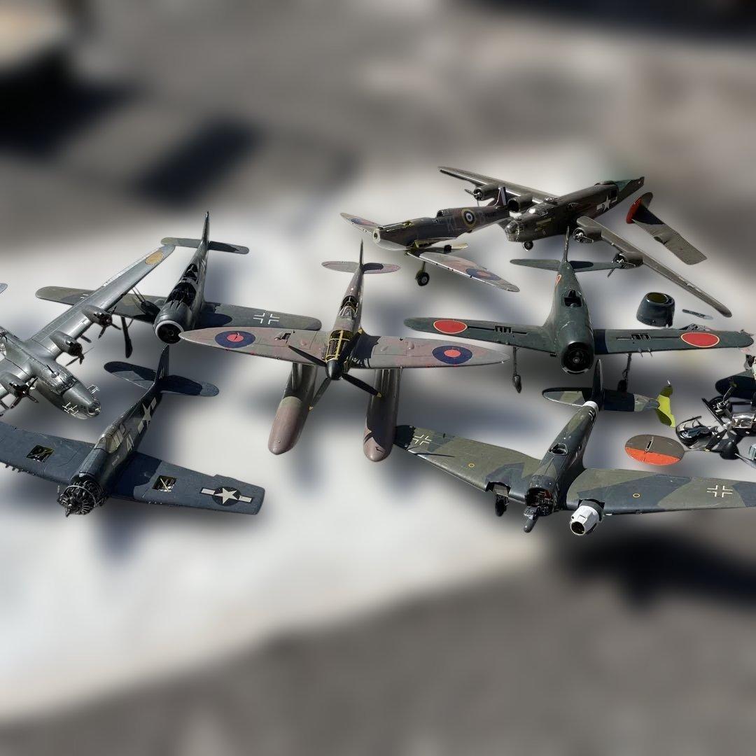 第二次世界大戦 航空機モデル 8機セット　ジャンク品 第二次世界大戦 航空機モデル 8機セット ジャンク品