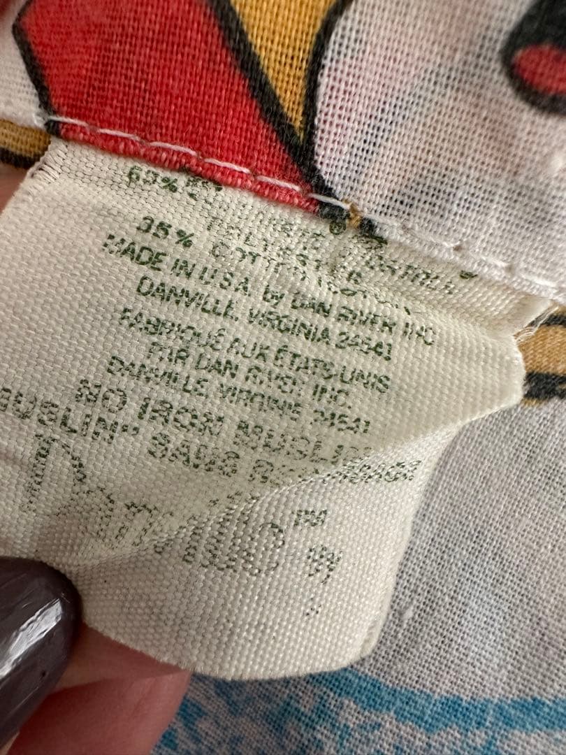 アニマル動物柄ヴィンテージ シーツ ムチャチャkeikiiiブーフーウー古着