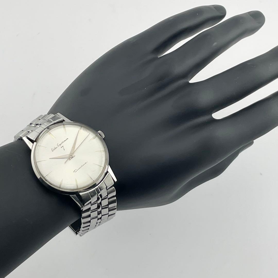 SEIKO セイコー　スポーツマン7 腕時計　シルバー　　　ヴィンテージ　メンズ