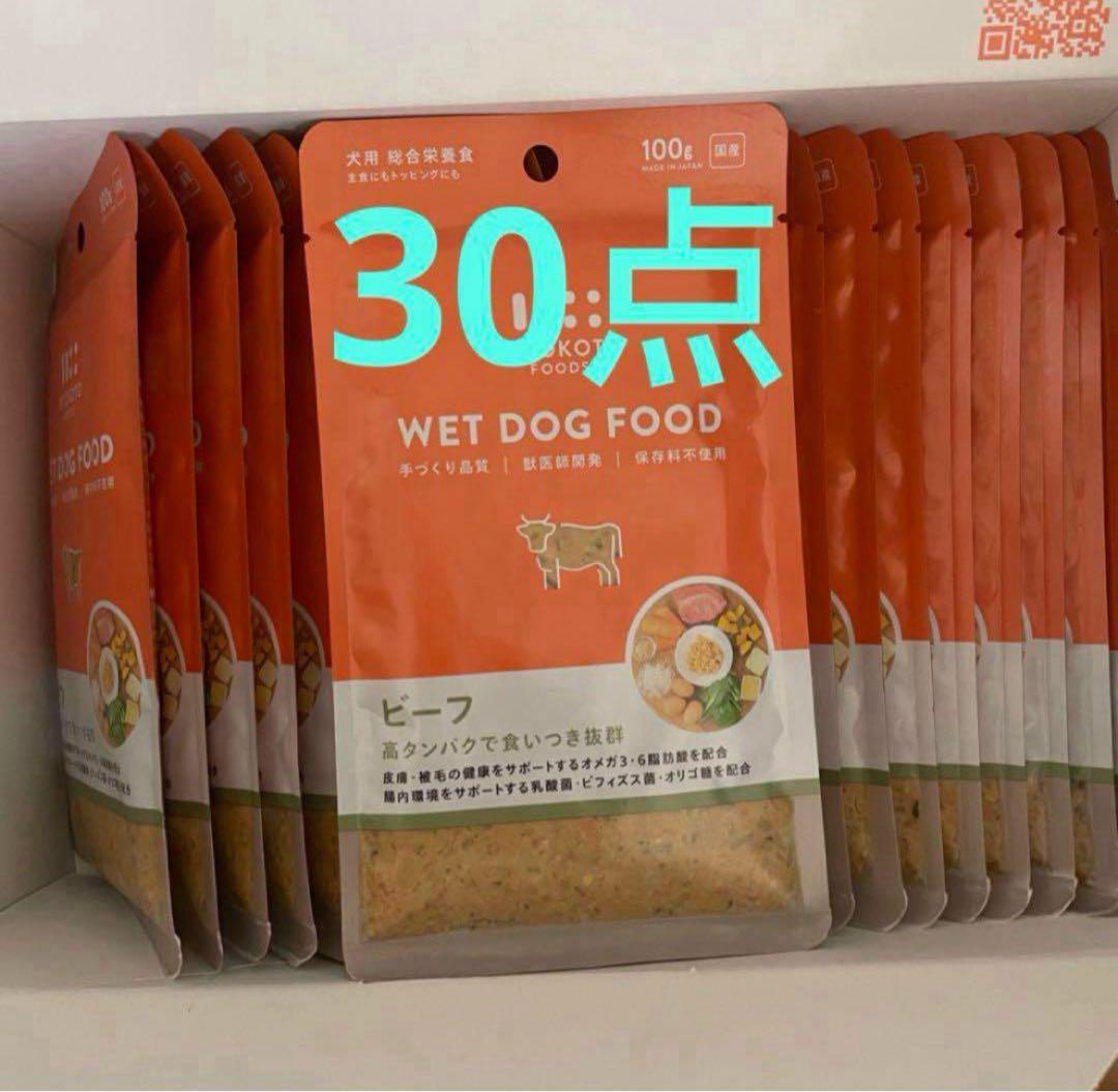 at9722 ペトコトフーズ　PETOKOTO 犬用総合栄養食　ビーフ 30袋 at9722 ペトコトフーズ PETOKOTO 犬用総合栄養食 ビーフ 30袋
