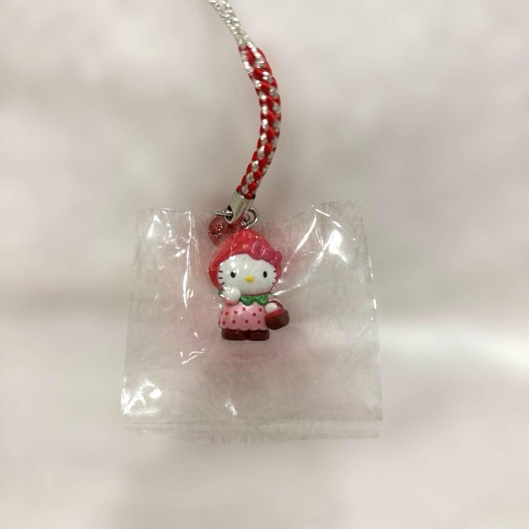 希少　ご当地キティ　静岡限定　いちご　根付　ストラップ　当時物　レア