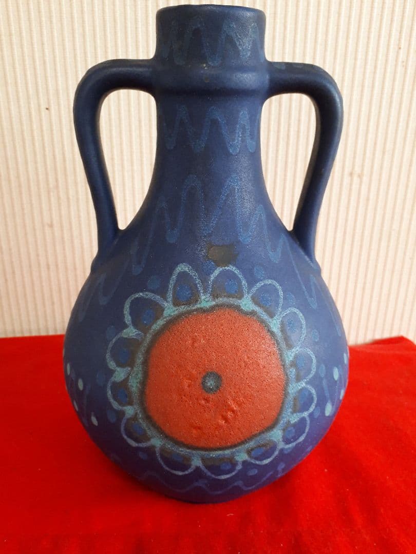 旧西ドイツ、ビンテージ花瓶 ヴィンテージ 西ドイツ製 Scheurich 陶器 花瓶