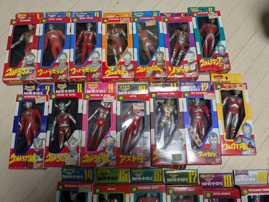 ウルトラマン　ウルトラヒーローシリーズ　ソフビ　フィギア　箱+まとめ売り