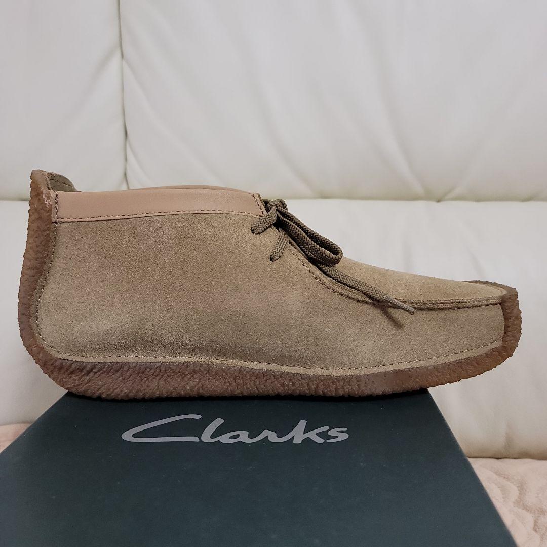 未使用タグ付きクラークスレッドランドClarksワラビースエード8M26.0CM