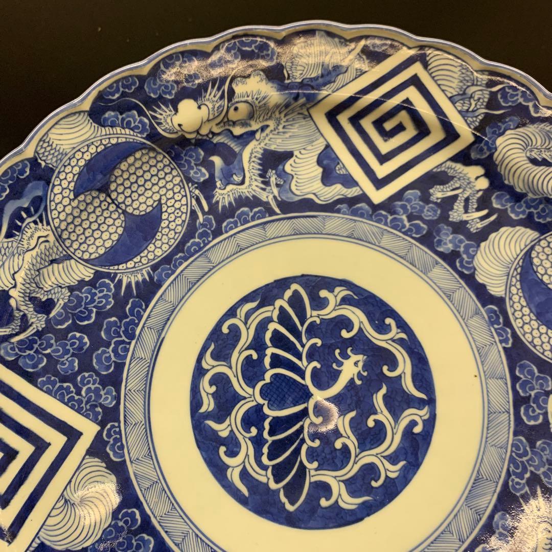 【厄除招福】　伝説の霊獣・神獣　鳳凰と龍・巴紋と稲妻紋　50cm