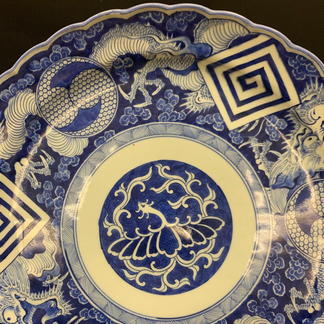 【厄除招福】　伝説の霊獣・神獣　鳳凰と龍・巴紋と稲妻紋　50cm