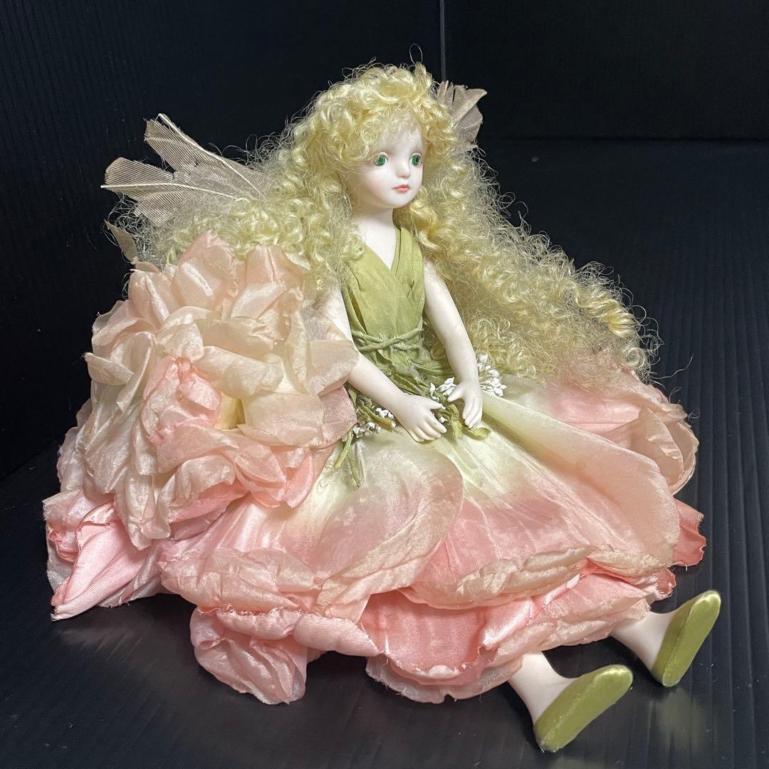 若月まりこ ビスクドール「オールドローズ」花の妖精 ビスク 良好