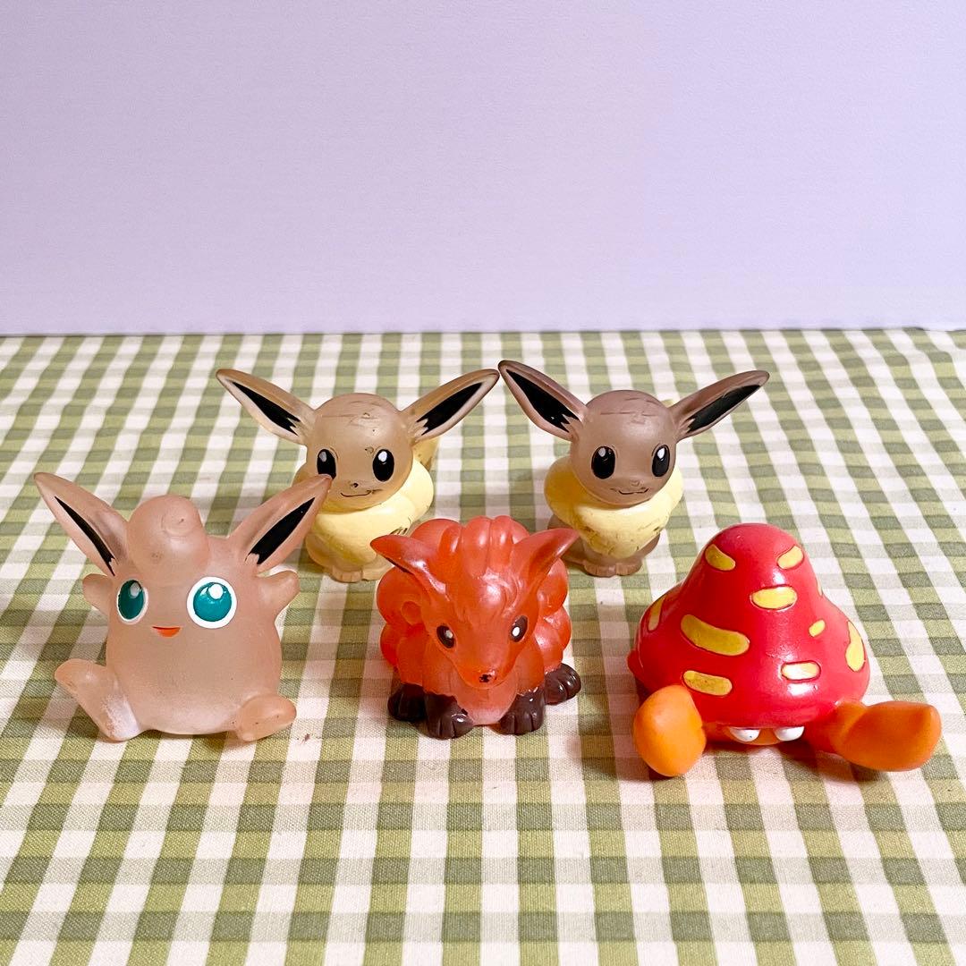 希少 レア ポケモンキッズ バンダイ 指人形 透明 クリアカラー セット 初期