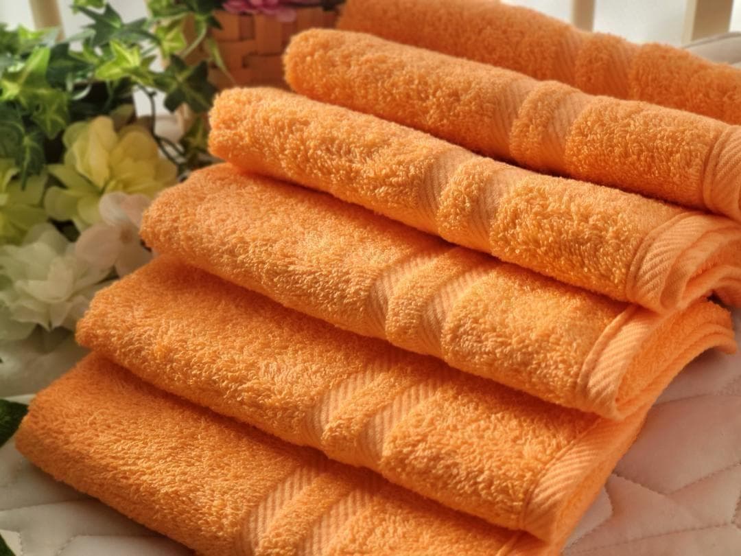 新品泉州タオル】360匁高級綿糸マリーゴールドフェイスタオルセット3枚