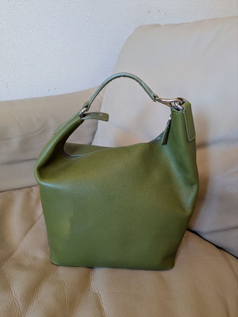 新品未使用　Patina HIROFU イタリア製　バッグ　モスグリーン 巾着