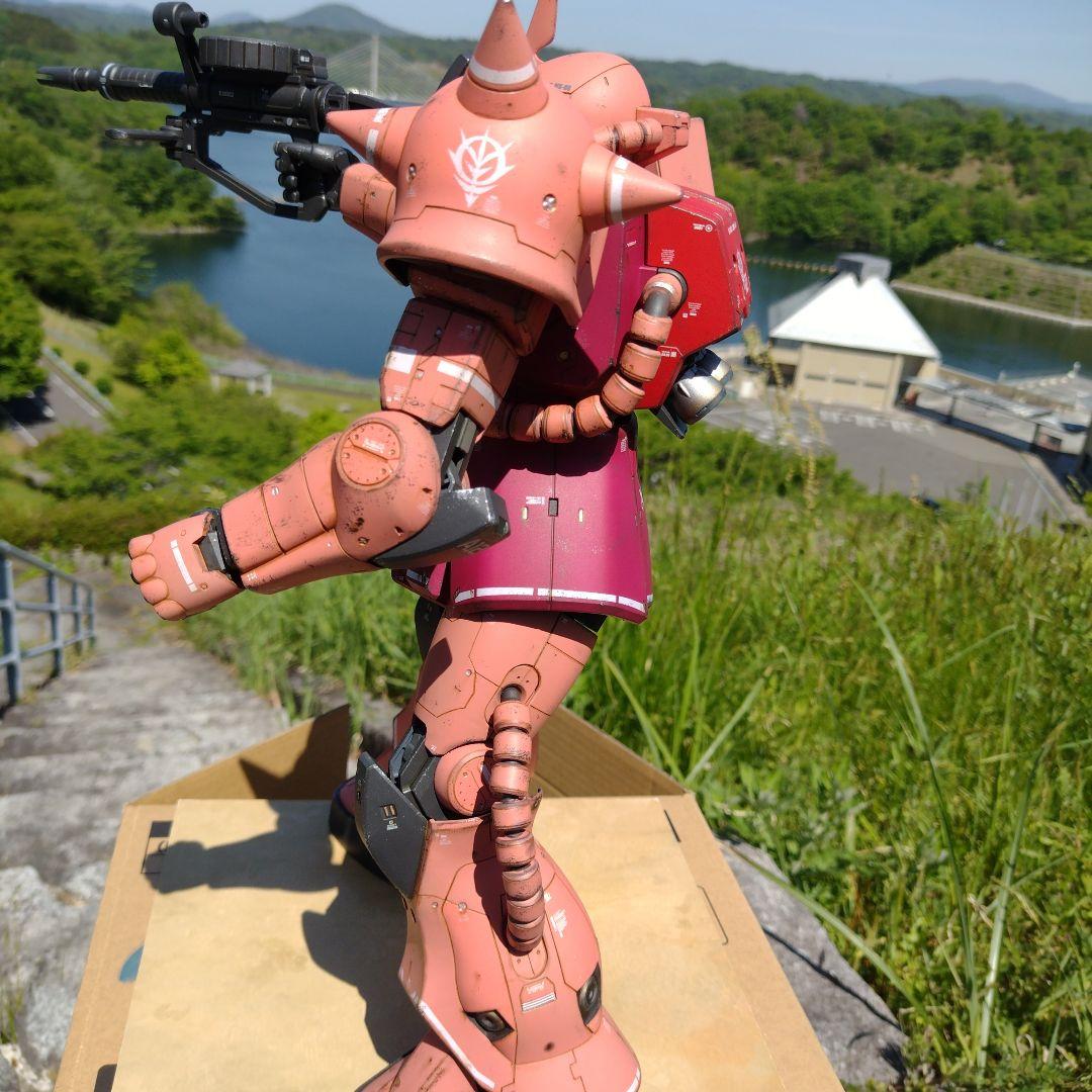 メガサイズ　MS-06S シャア専用ザクⅡ　塗装済完成品　1/48　ガンプラ