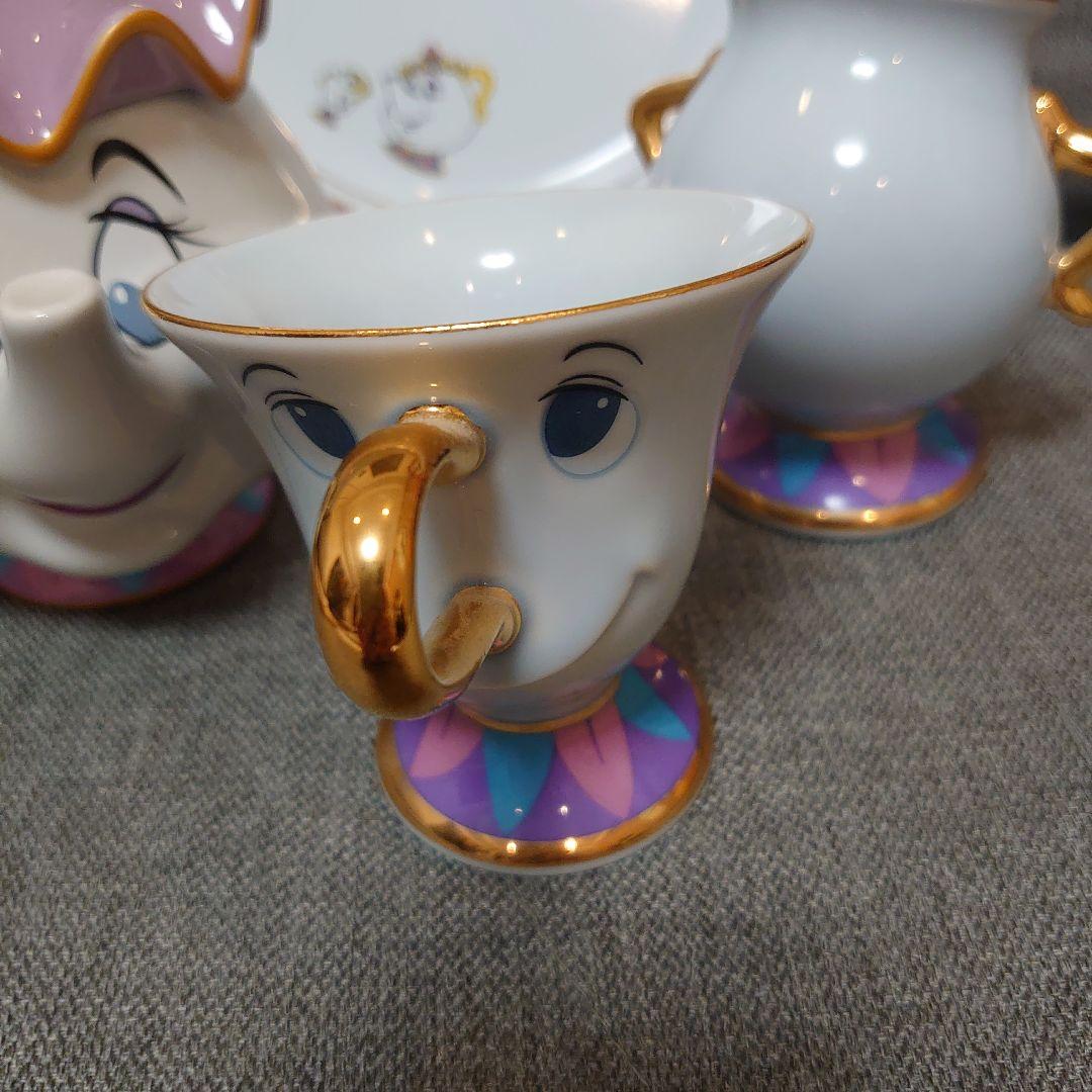 ディズニーリゾート　美女と野獣　ポット婦人　ティーセット4点セット