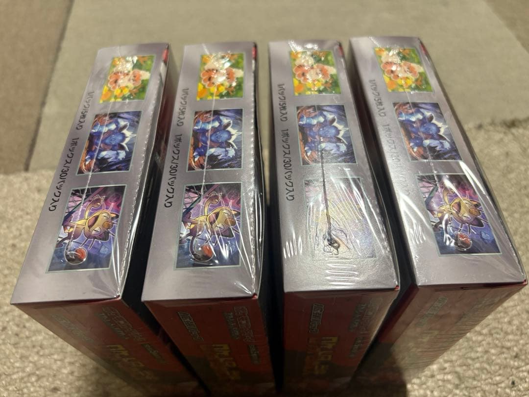 ポケモンカードロケット団の栄光BOX シュリンク4box