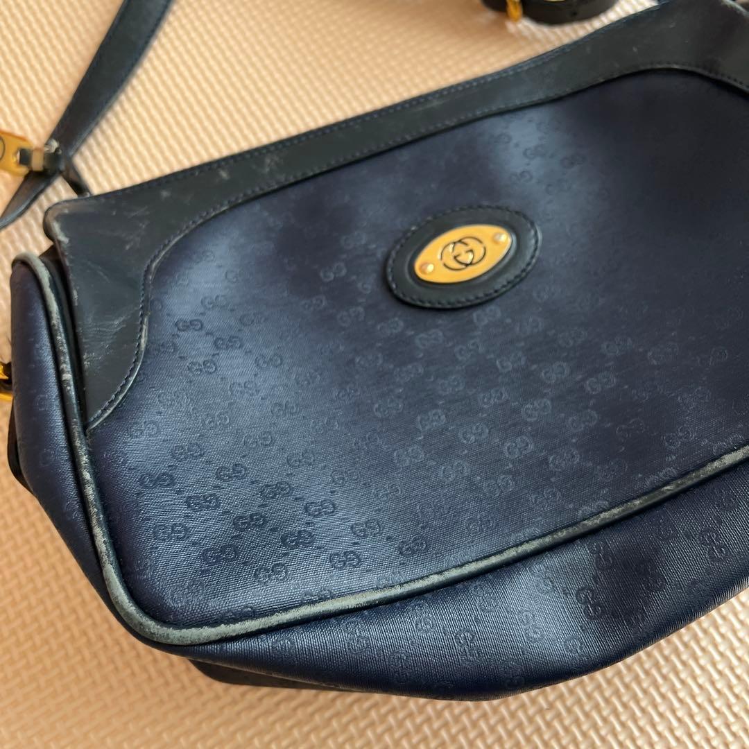 GUCCI グッチ GG ショルダーバッグ ネイビー