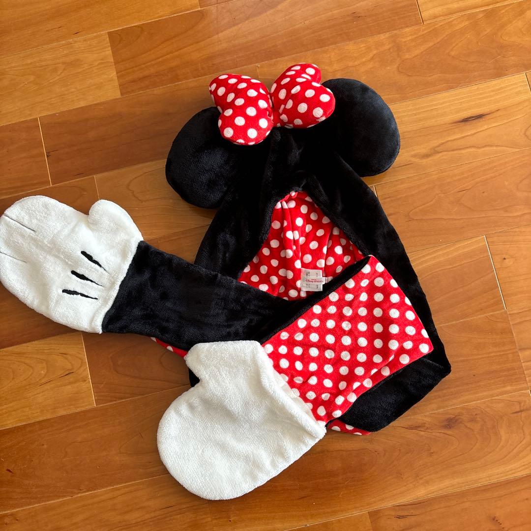 ディズニーリゾート ファンキャップ ミニーちゃん フード型マフラー