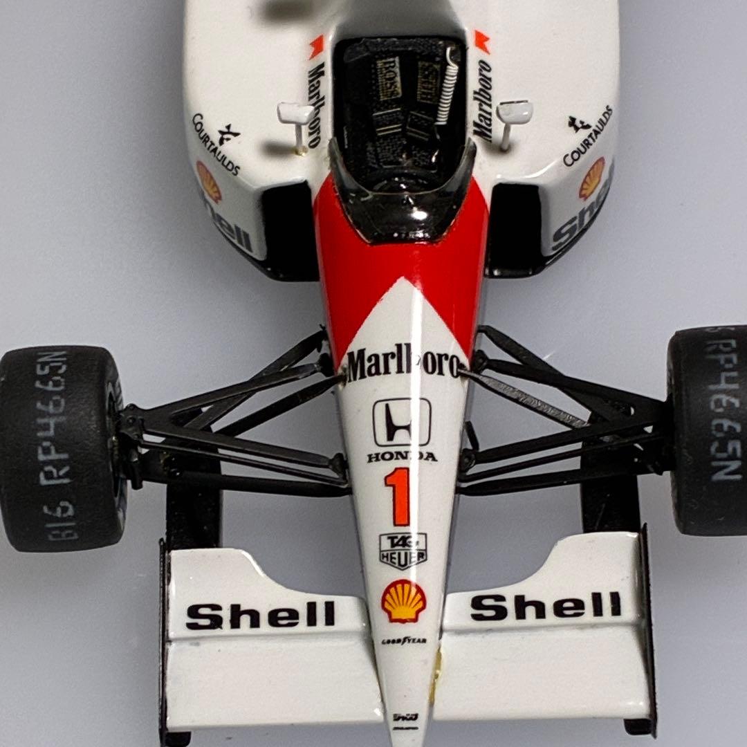 完成品】tameo 1/43マクラーレン MP4/6 A.セナ日本GP