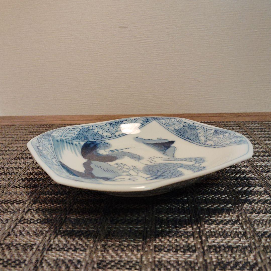 染付印判角皿山水図5枚セット - メルカリ