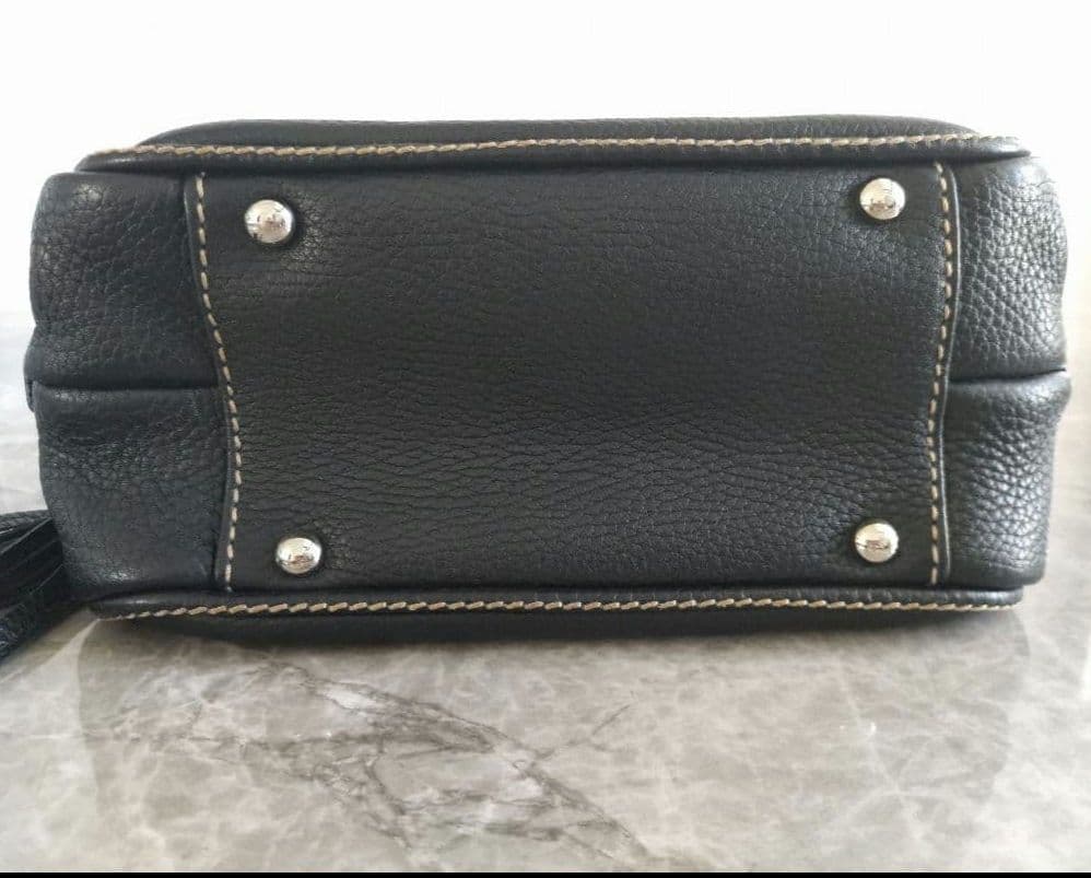 美品✨シャネル フリンジ タッセル ミニボストンバッグ/キャビアスキン