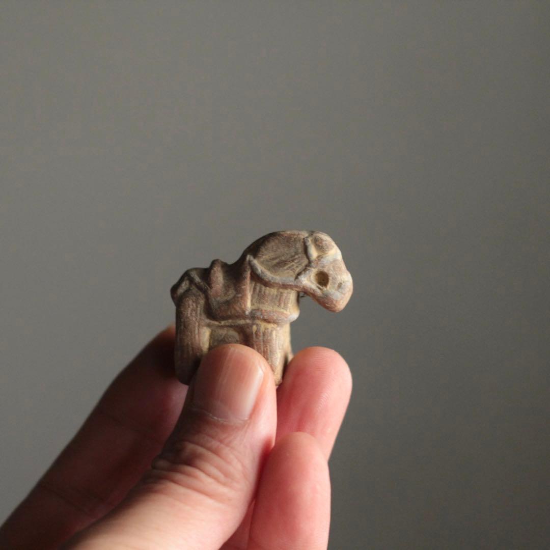 古い 土人形 神馬 郷土人形 民芸 古道具 アンティーク オブジェ