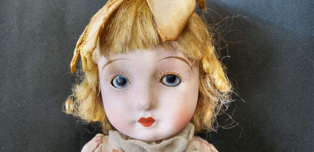 三越ドール フラーティアイ 大正 昭和 サクラビスク 人形