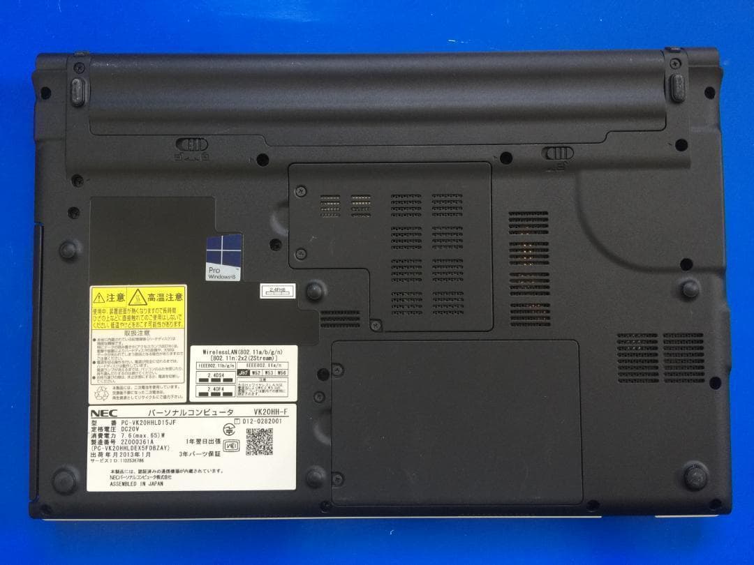 NEC VK21H/H-G 13.3型 コンパクト テンキー付きノートパソコン