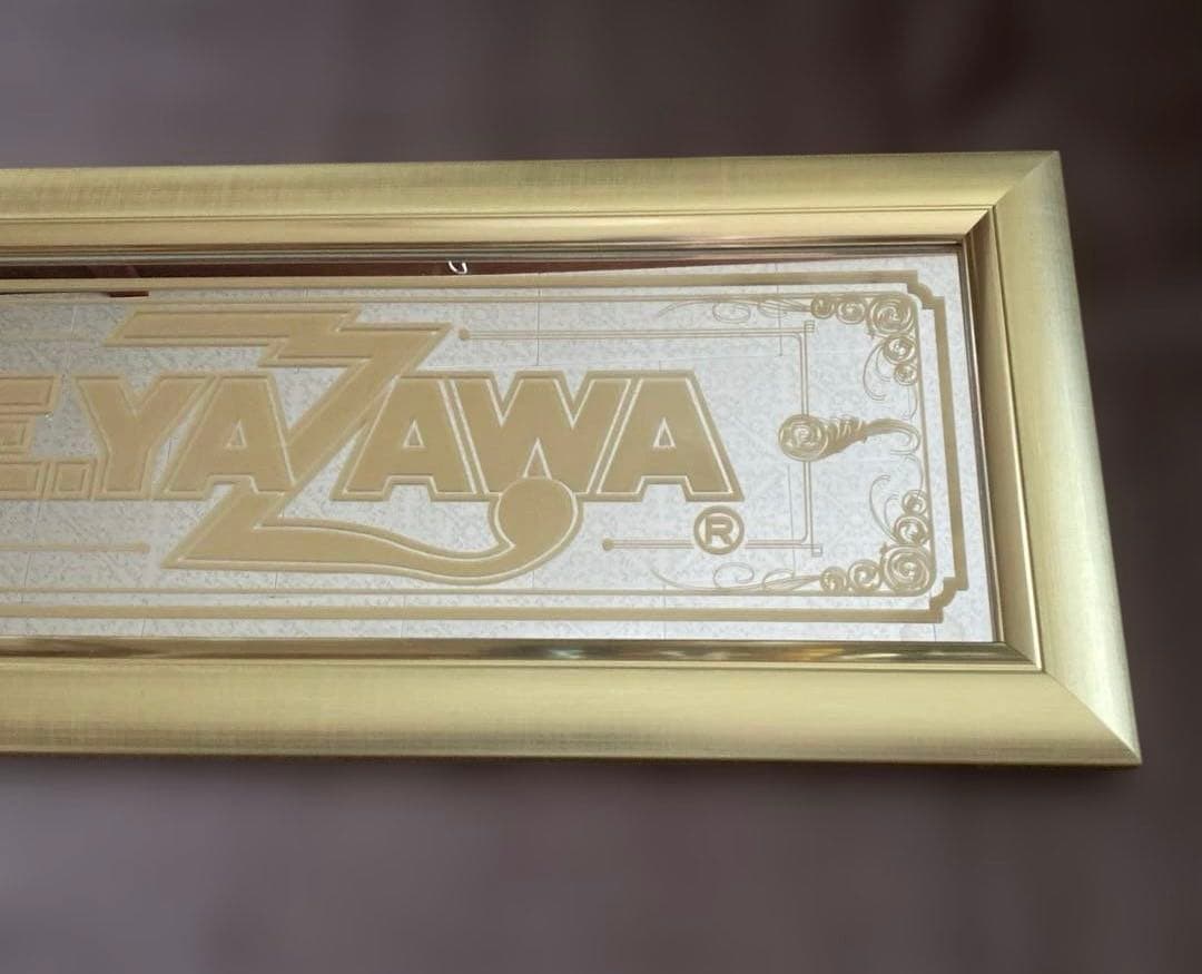 E.YAZAWA パブミラーゴールドロゴフレーム Diamond moon